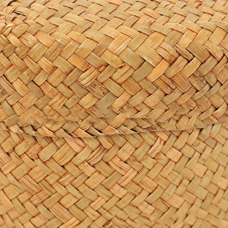 Panier en osier rond avec couvercle