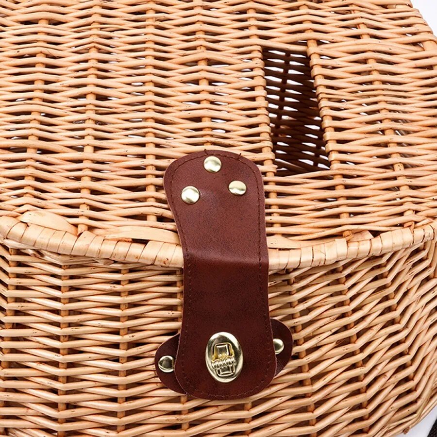 Panier de pêche en osier