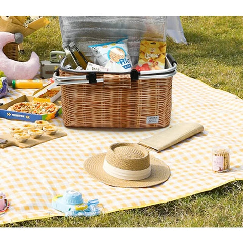 Panier pique nique en osier isotherme pour 4 personnes