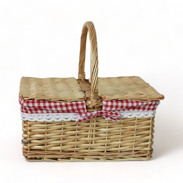 Panier de pique-nique en osier traditionnel pour 4 personnes Panier de Panier de pique-nique en osier traditionnel pour 4 personnes Panier de